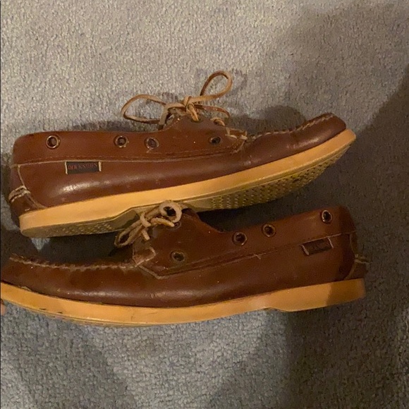 Sebago docksides boat shoes vintage lace up size 7.5 - Picture 9 of 13